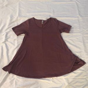 LuLaRoe Short Sleeve Tunic Top—Purple—Small